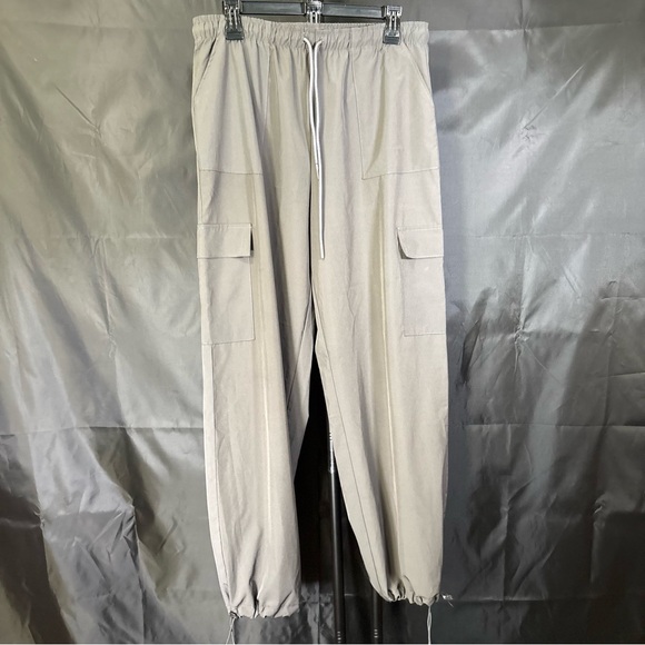 Women's Light Gray Jogger Pants L - Picture 2 of 12